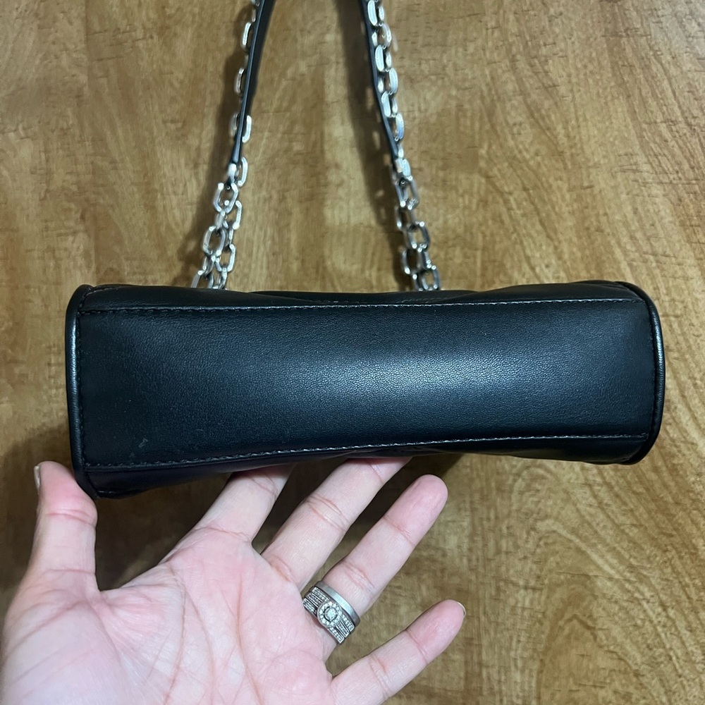 Michael Kors serena flap Black Quilted shoulder and Crossbody Bag Chain Strap - Picture 11 of 14